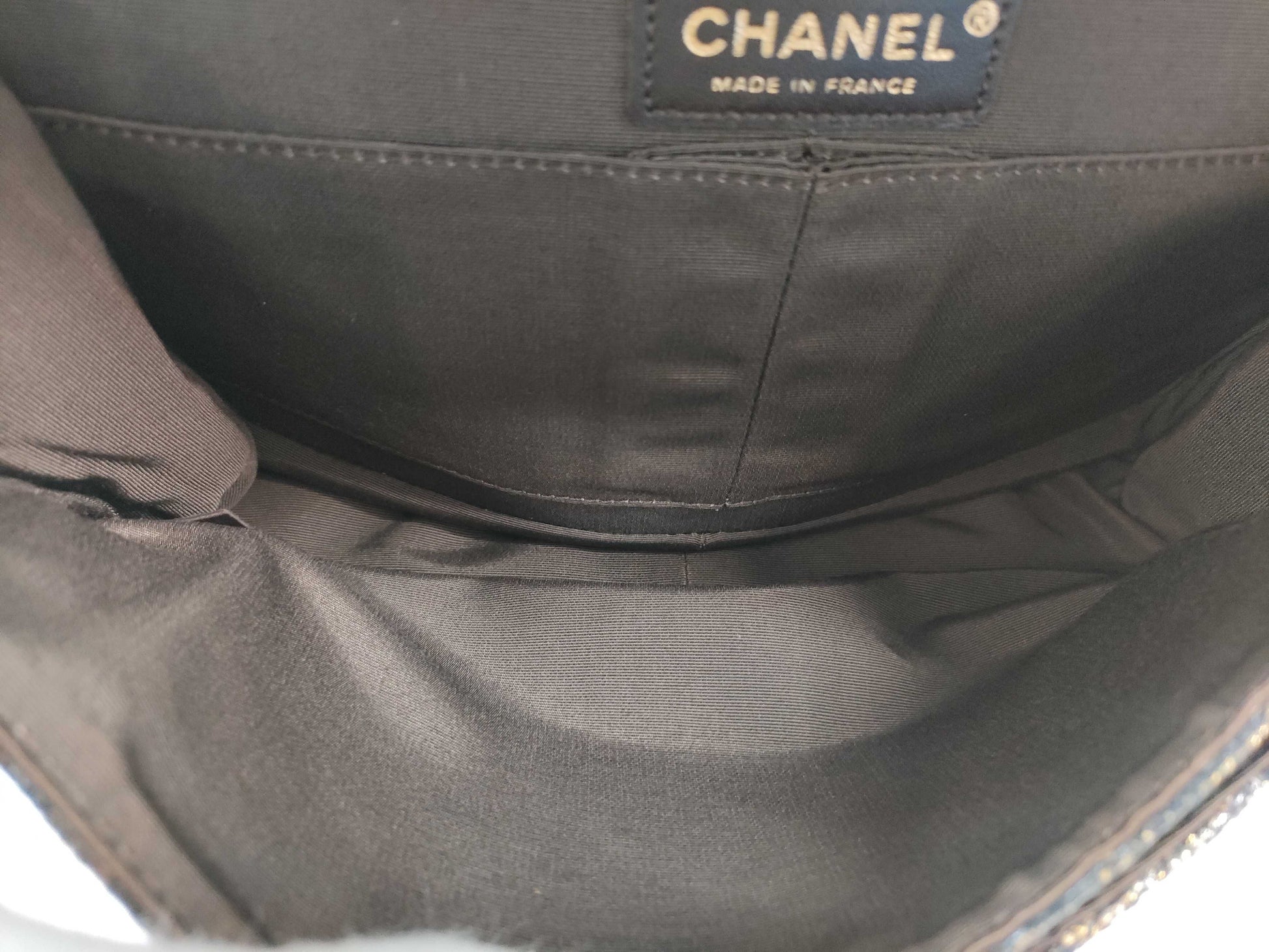 CHANEL 2.55 Chain Shoulder Canvas Multicolor GP Shoulder Bag