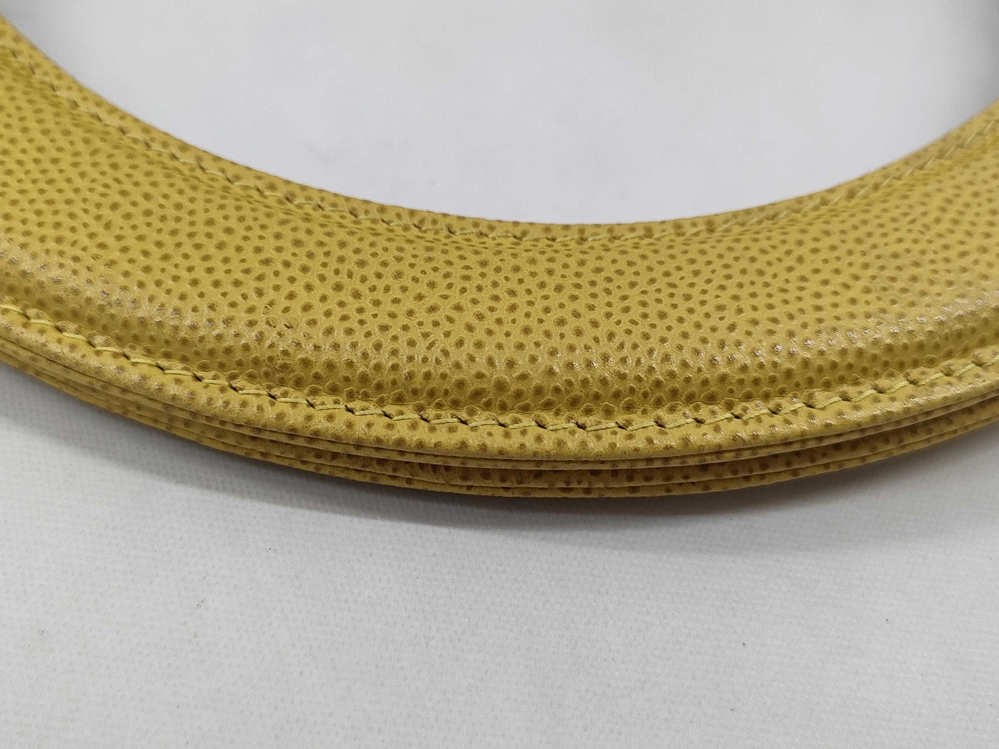 CHANEL Turnlock Caviar Yellow GP Handbag