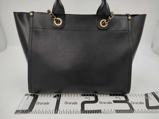 CHANEL Deauville Studded Calfskin Black GP Tote Bag