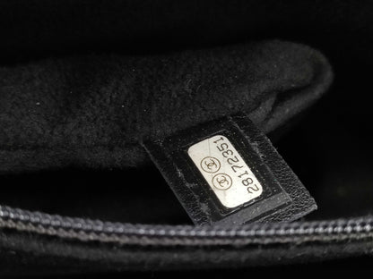 CHANEL Deauville Studded Calfskin Black GP Tote Bag
