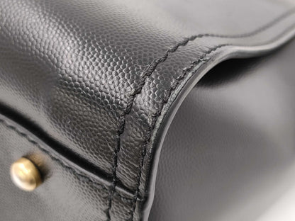 CHANEL Deauville Studded Calfskin Black GP Tote Bag