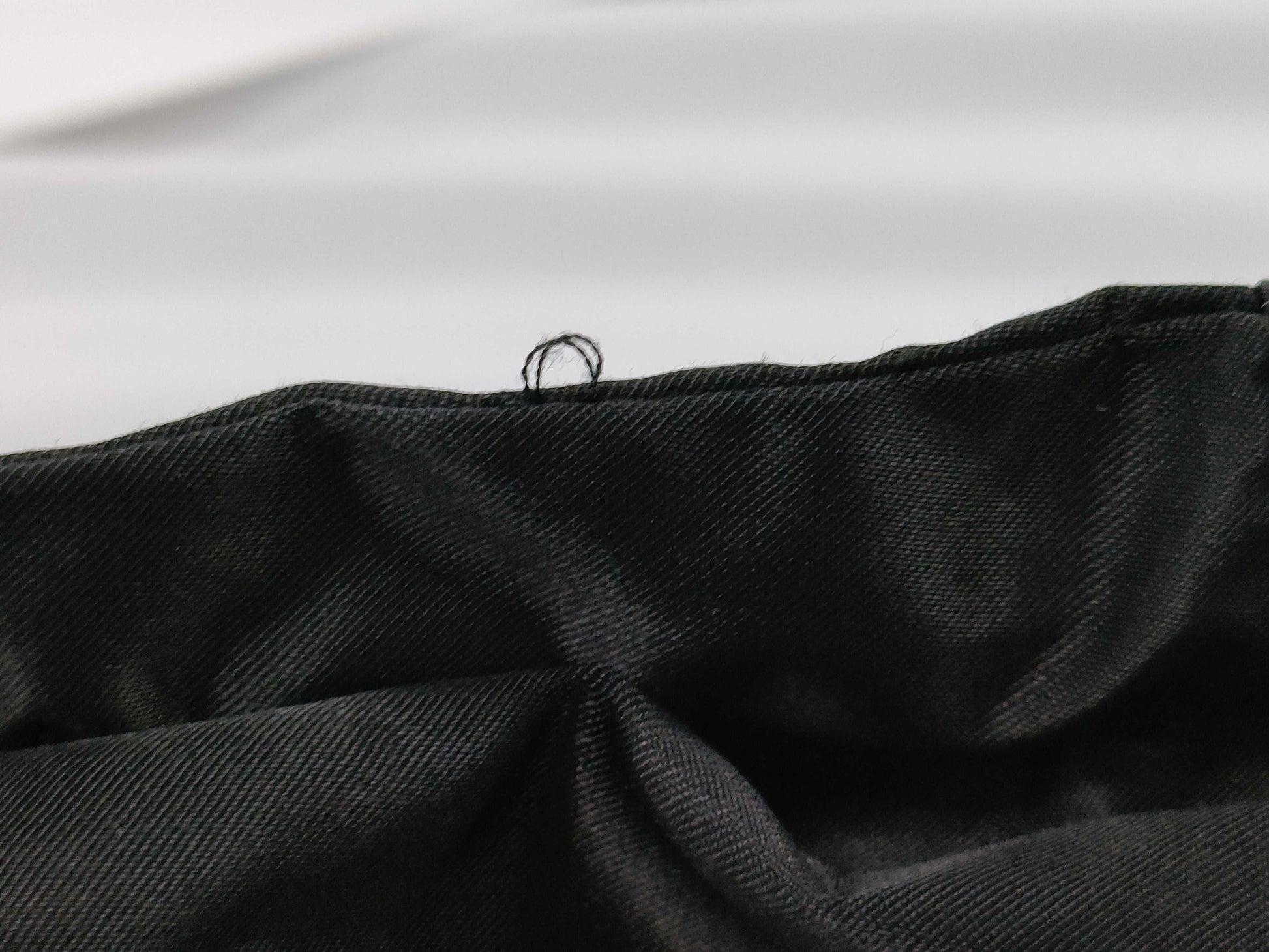 CHANEL Hooded Coat Nylon Black Jacket