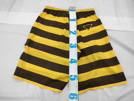 PRADA Prada Shorts Yellow Brown S Pants