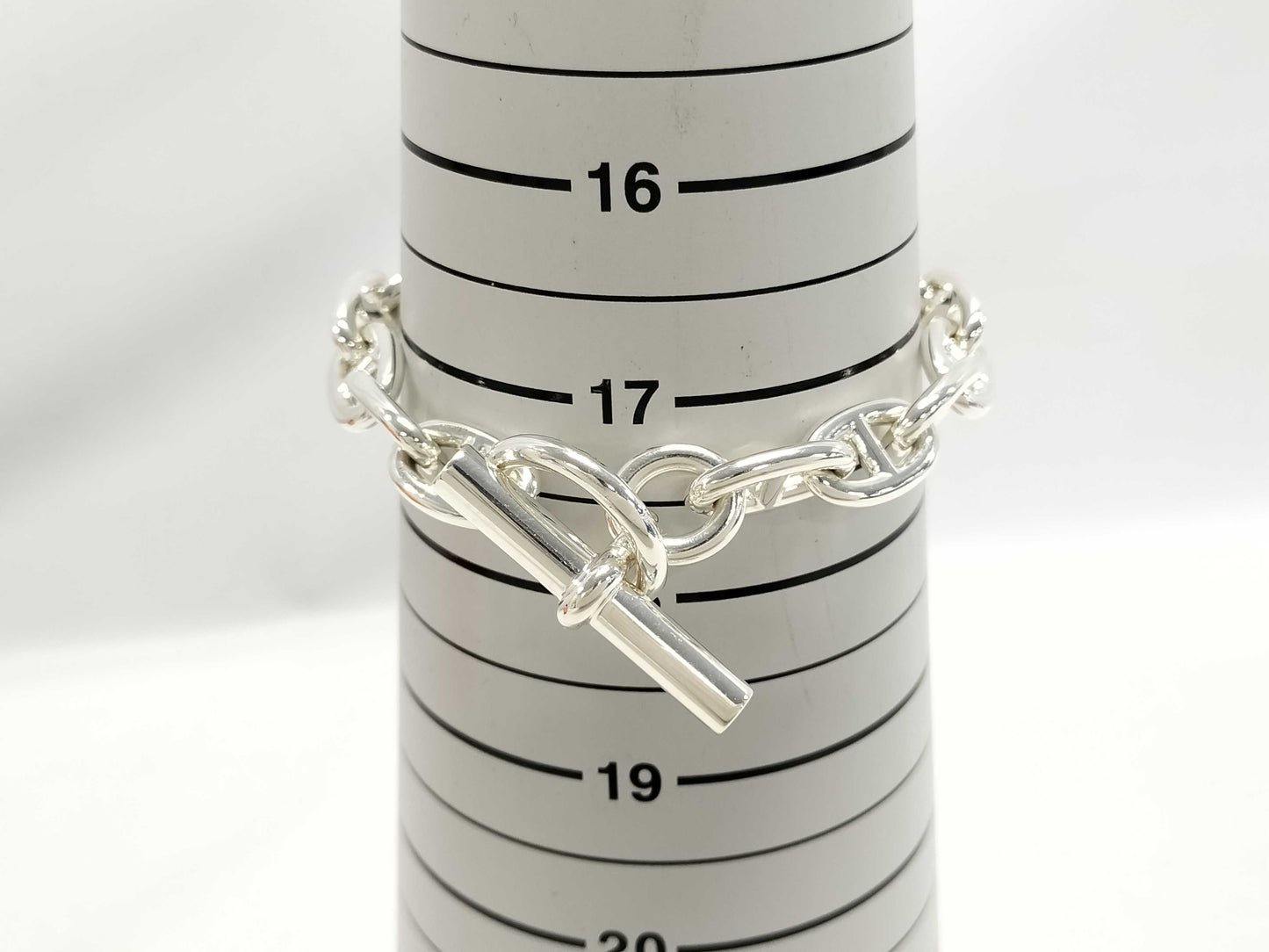 HERMES Chaine d'Ancre PM 16-Link Bracelet in Silver