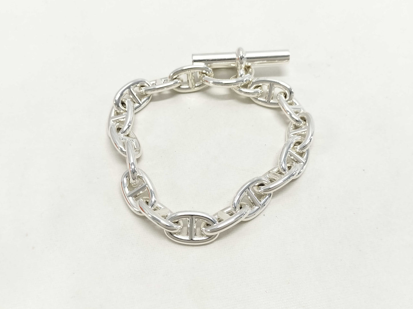 HERMES Chaine d'Ancre PM 16-Link Bracelet in Silver