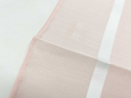 HERMES Handkerchief H Relief Cotton Rose Clair Other Accessories