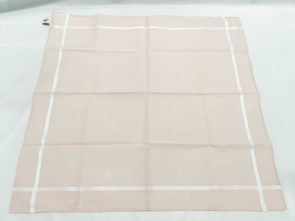 HERMES Handkerchief H Relief Cotton Rose Clair Other Accessories
