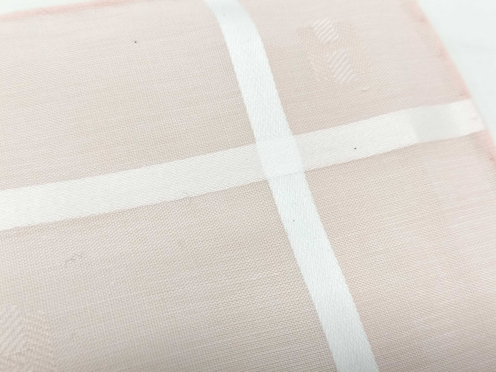 HERMES Handkerchief H Relief Cotton Rose Clair Other Accessories