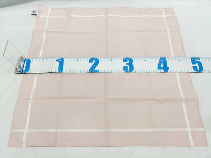 HERMES Handkerchief H Relief Cotton Rose Clair Other Accessories