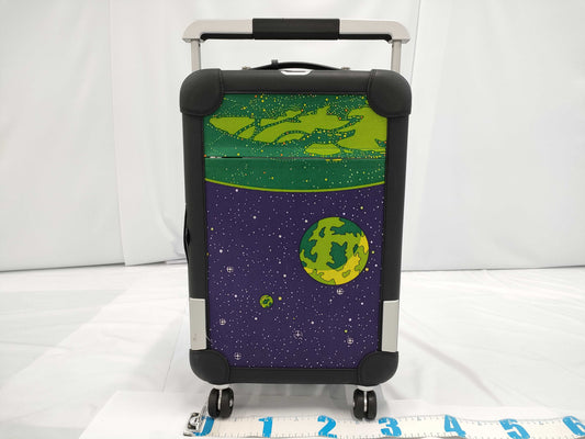 HERMES Togo Rolling Mobility Suitcase in Toile H Black Stainless Steel Carry-on Bag
