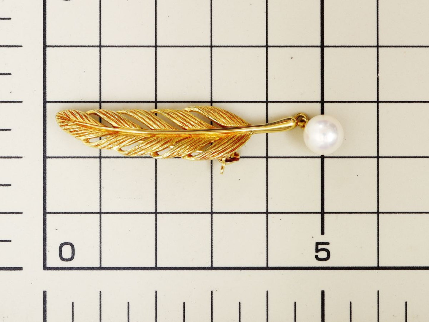 MIKIMOTO Akoya Pearl, Diameter: Approx. 7.2mm, 18K Gold, 4.7g, Brooch 