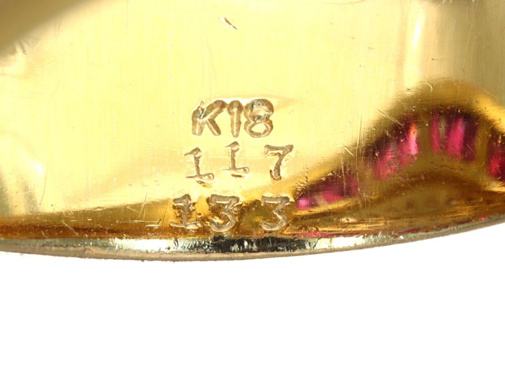 R1.17ct D1.33ct K18 9.8g Ring 