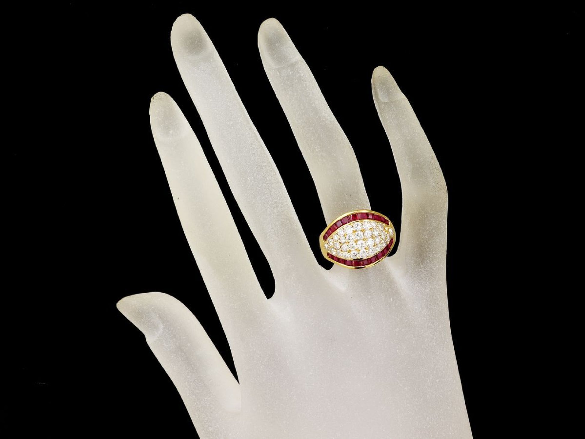 R1.17ct D1.33ct K18 9.8g Ring 