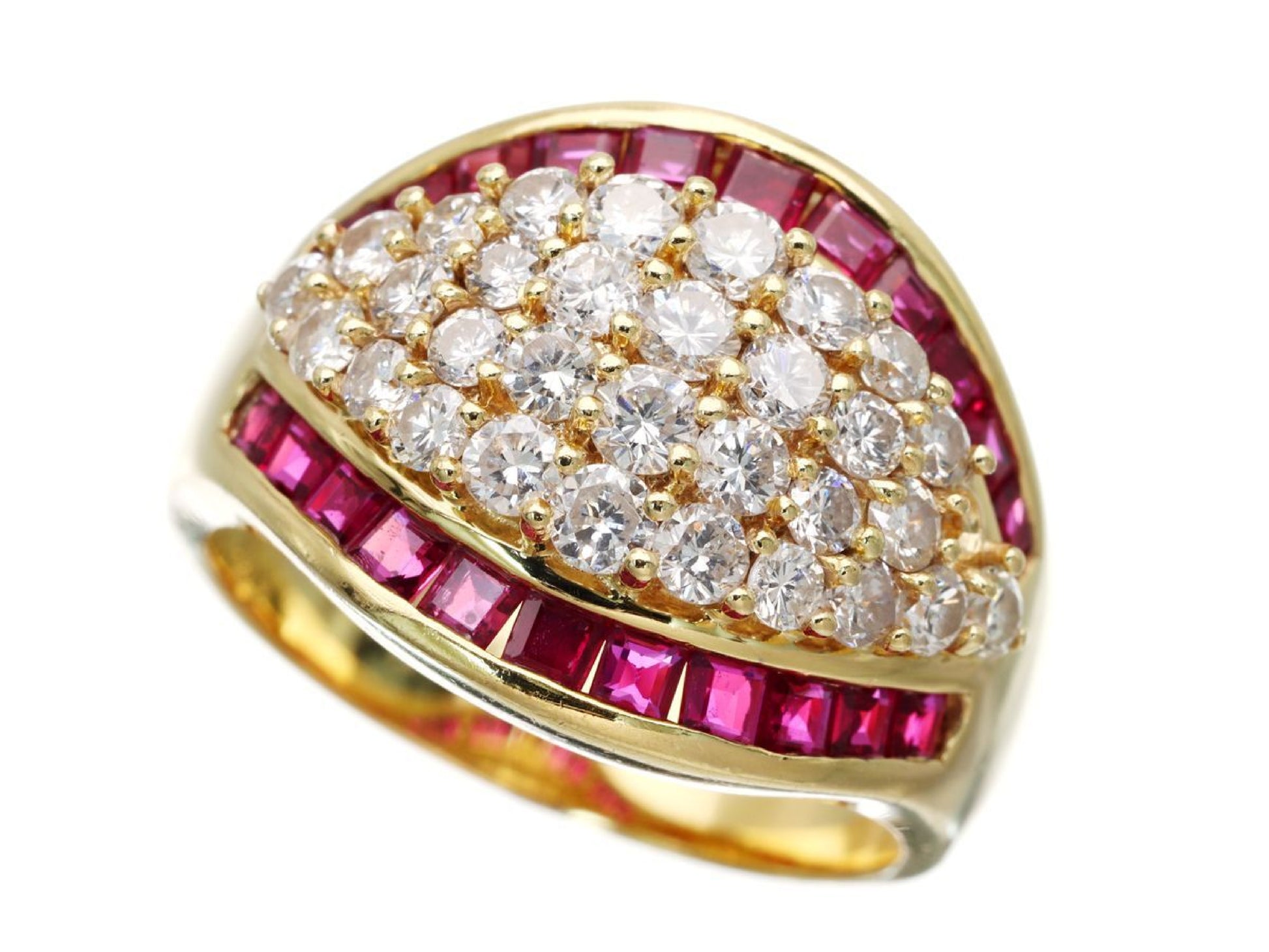 R1.17ct D1.33ct K18 9.8g Ring 