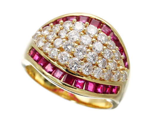 R1.17ct D1.33ct K18 9.8g Ring 
