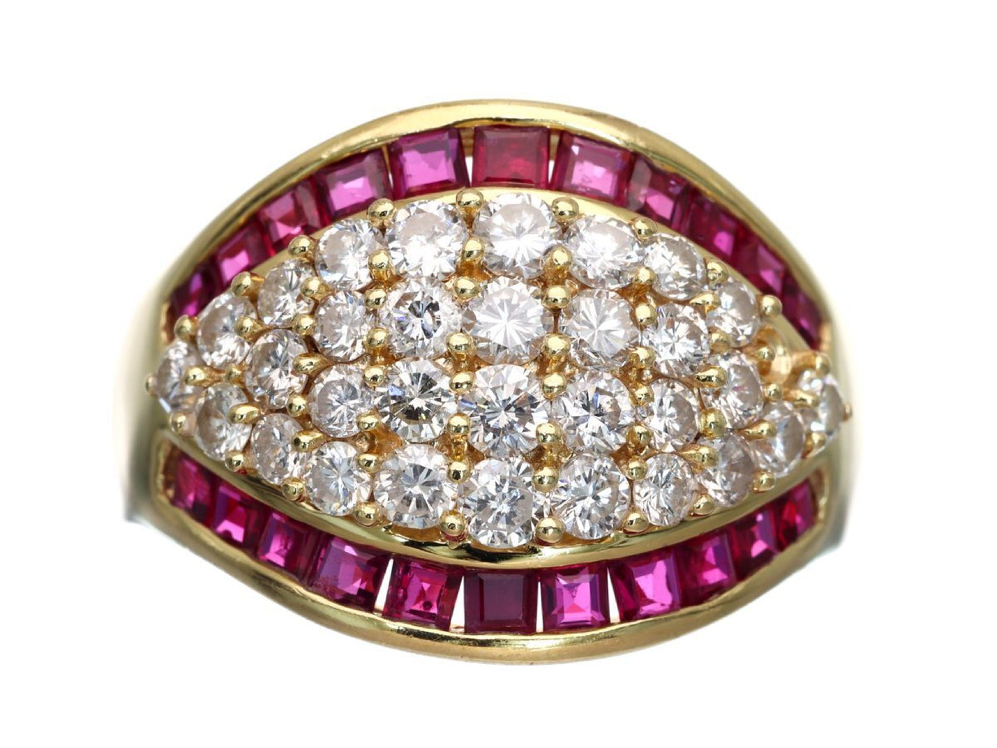 R1.17ct D1.33ct K18 9.8g Ring 