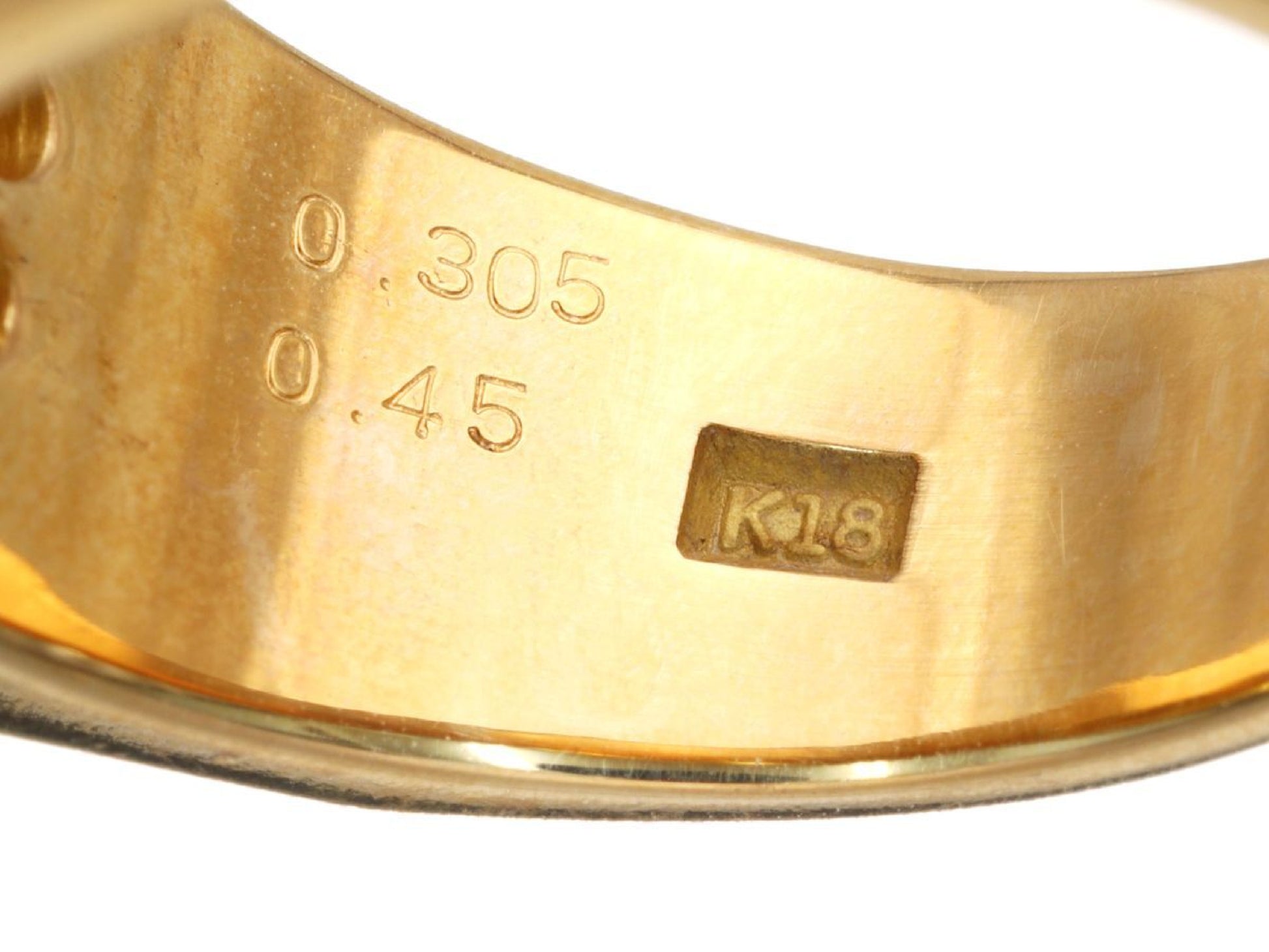 D0.305/0.45ct K18 10.4g Ring 