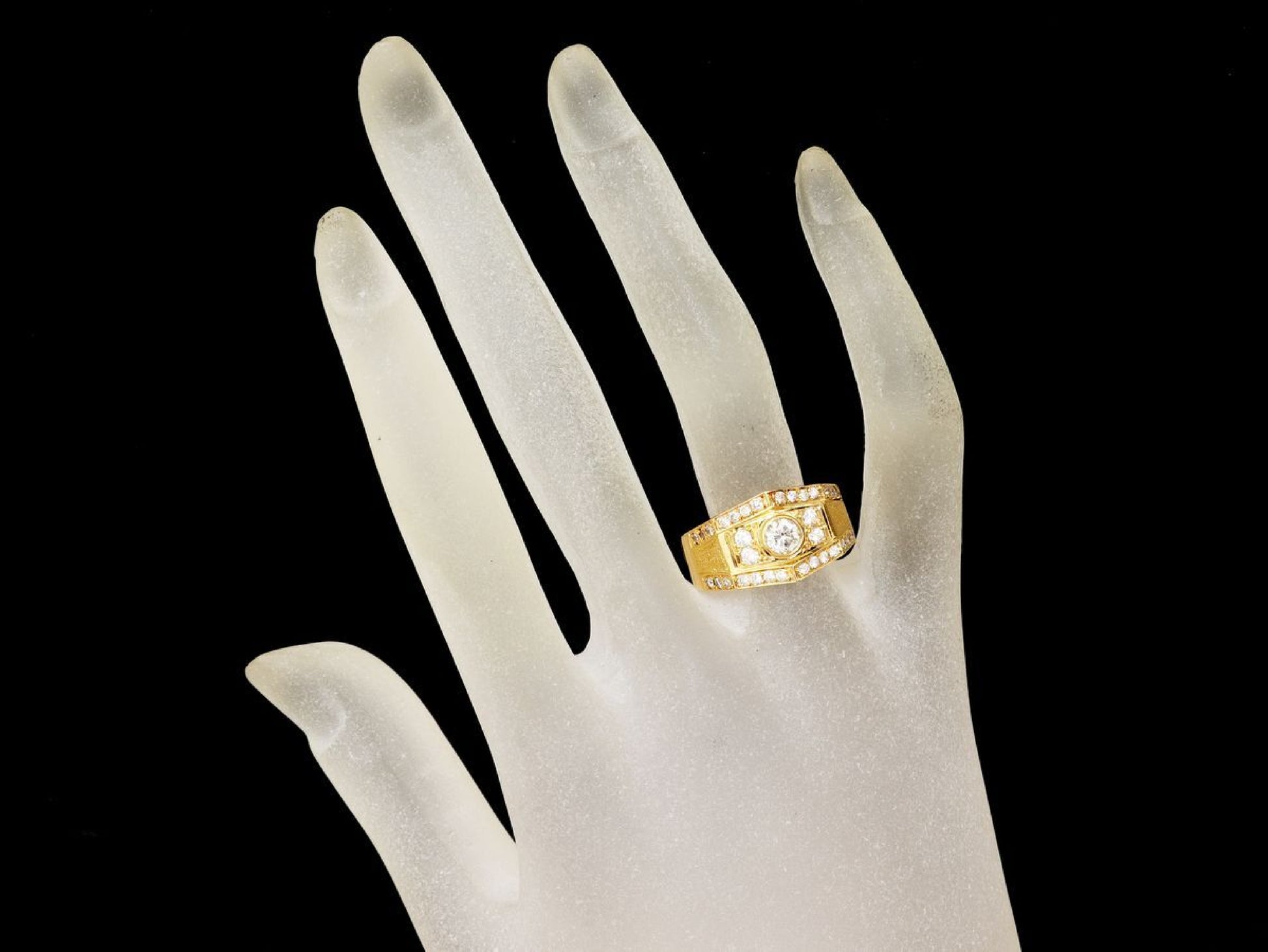 D0.305/0.45ct K18 10.4g Ring 