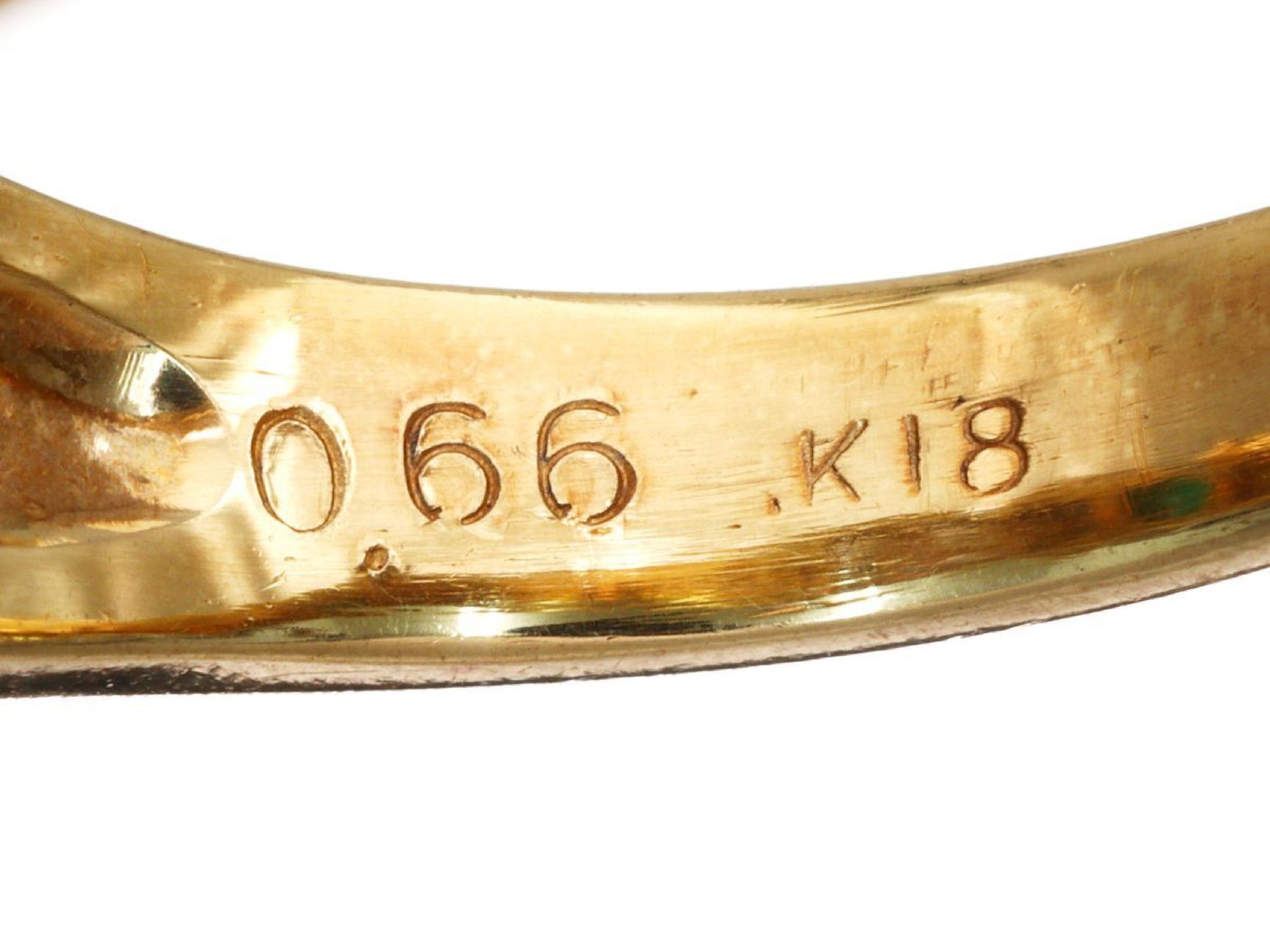 E0.47ct D0.66ct K18 5.1g Ring 