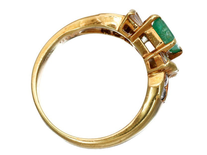 E0.47ct D0.66ct K18 5.1g Ring 