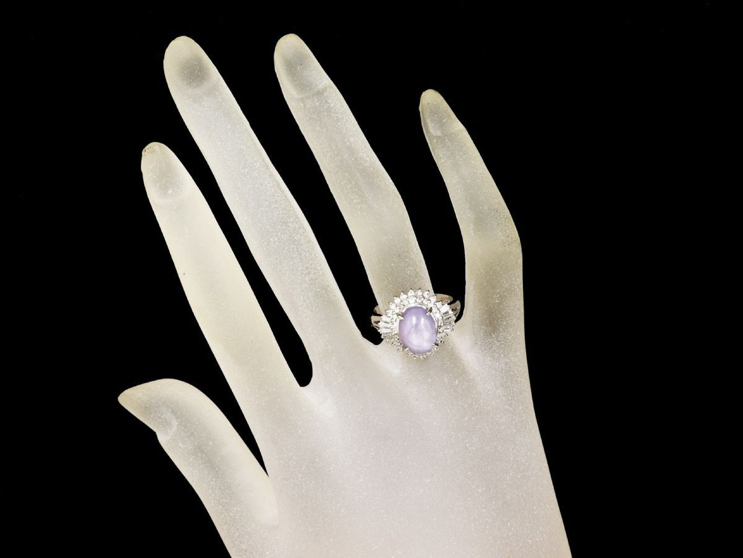 SS 5.04ct D 0.69ct Pt900 8.3g Ring 