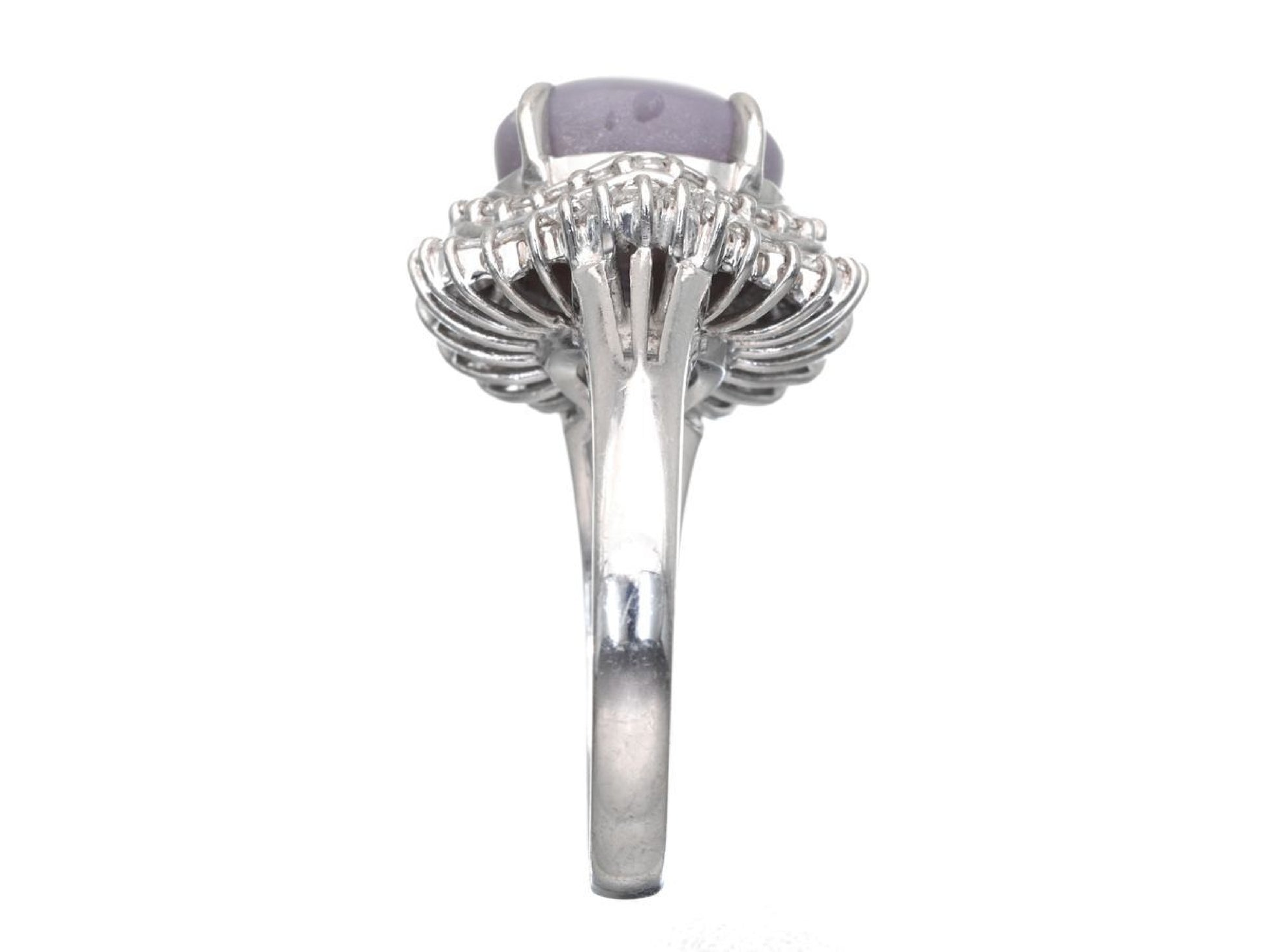 SS 5.04ct D 0.69ct Pt900 8.3g Ring 