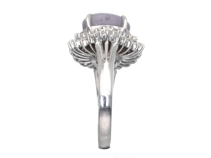 SS 5.04ct D 0.69ct Pt900 8.3g Ring 