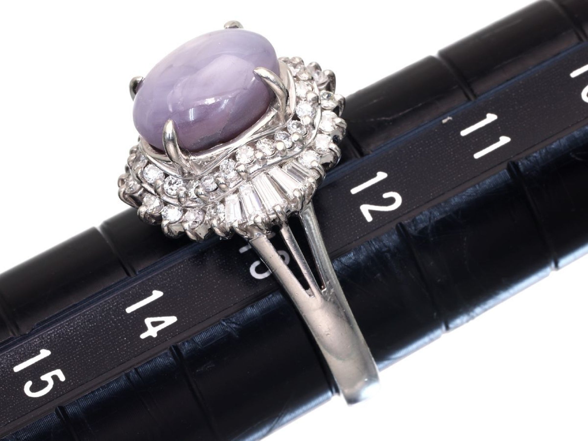 SS 5.04ct D 0.69ct Pt900 8.3g Ring 
