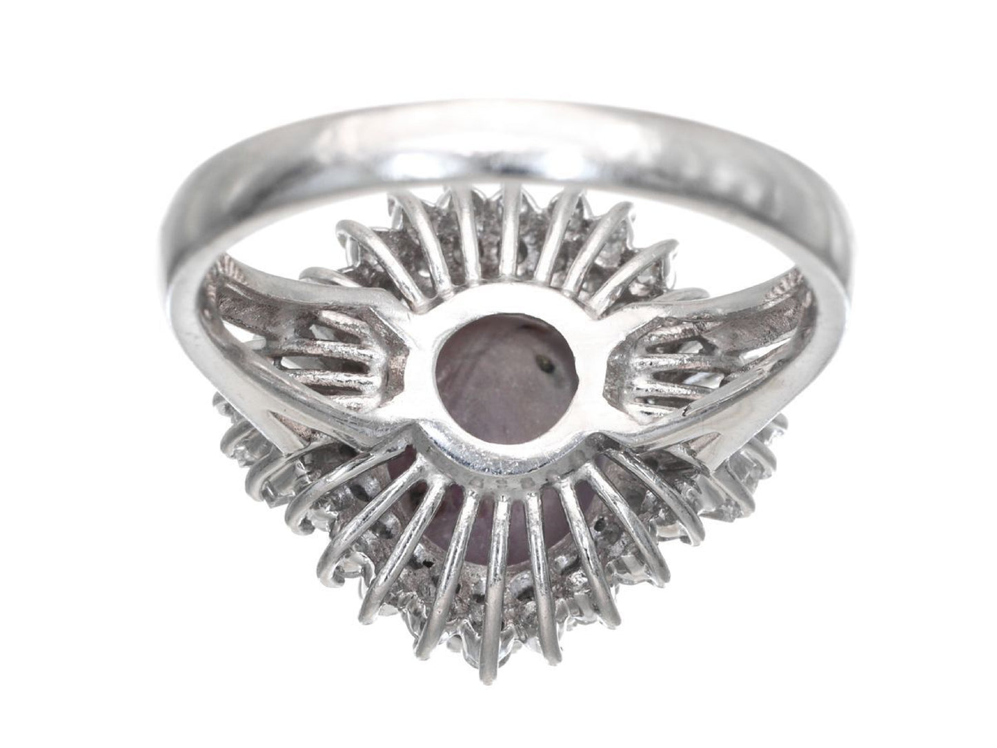 SS 5.04ct D 0.69ct Pt900 8.3g Ring 