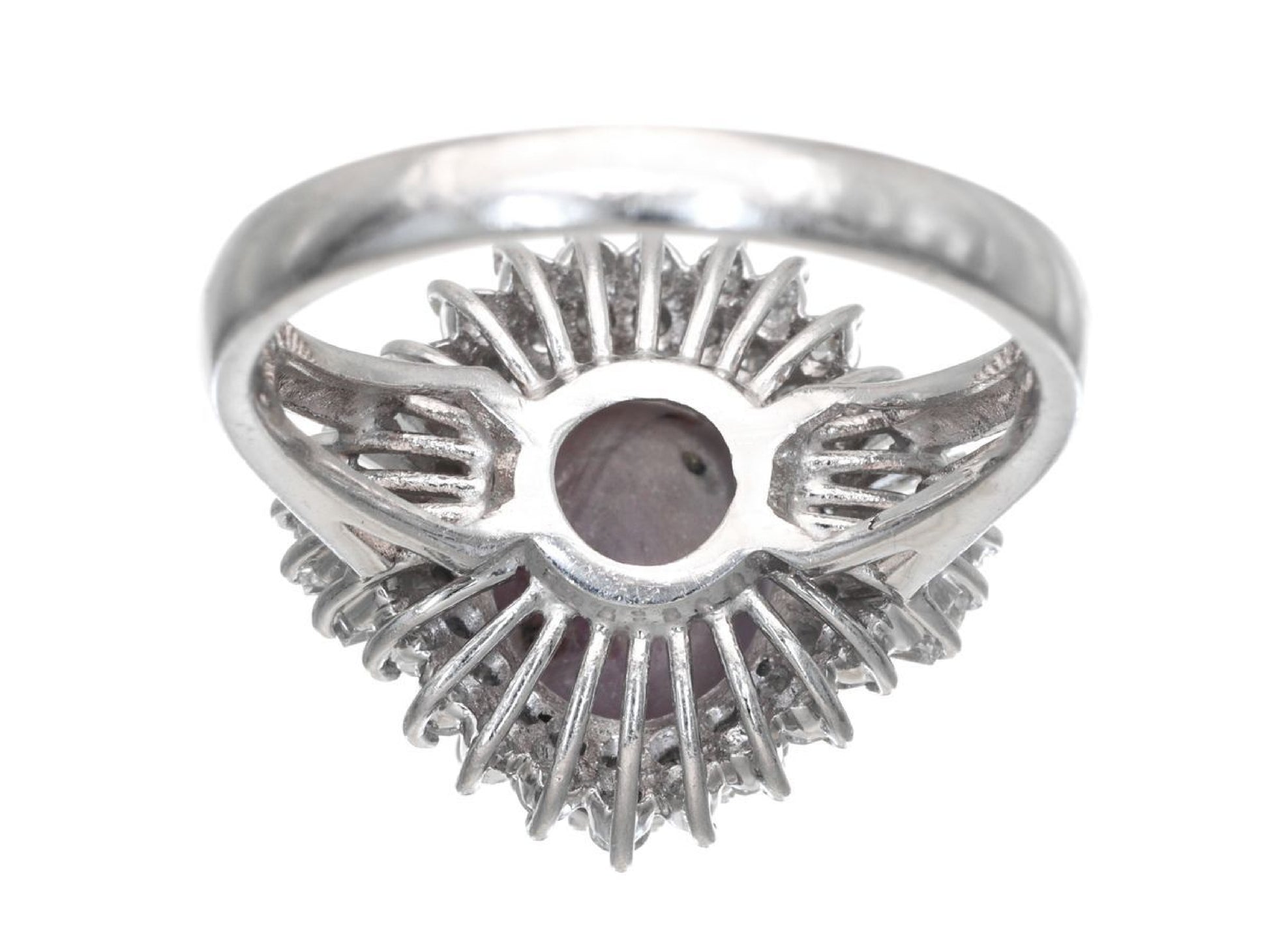 SS 5.04ct D 0.69ct Pt900 8.3g Ring 