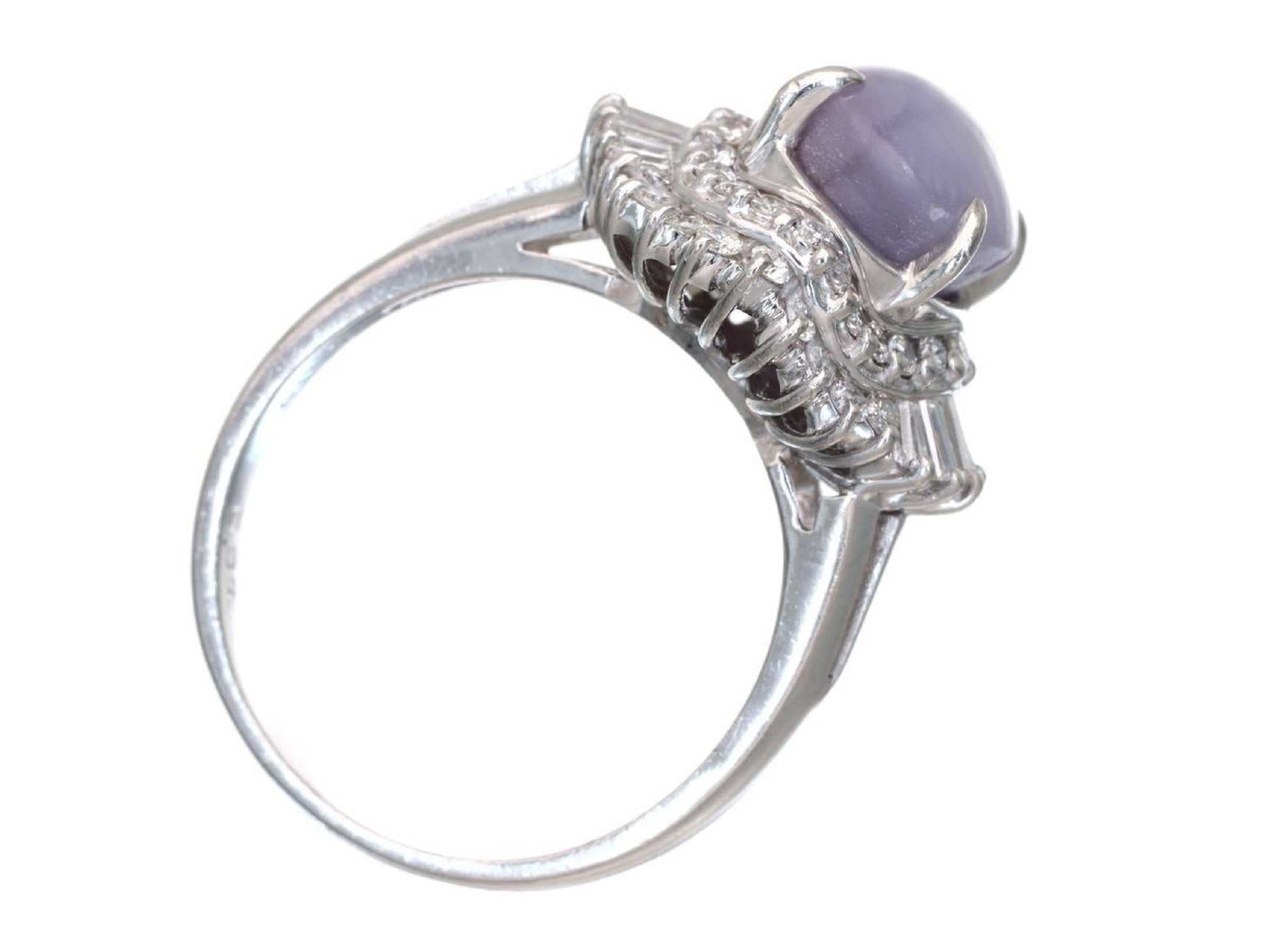 SS 5.04ct D 0.69ct Pt900 8.3g Ring 