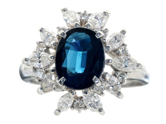 S1.88ct D0.85ct PT850 6.0g Ring 
