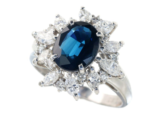 S1.88ct D0.85ct PT850 6.0g Ring 