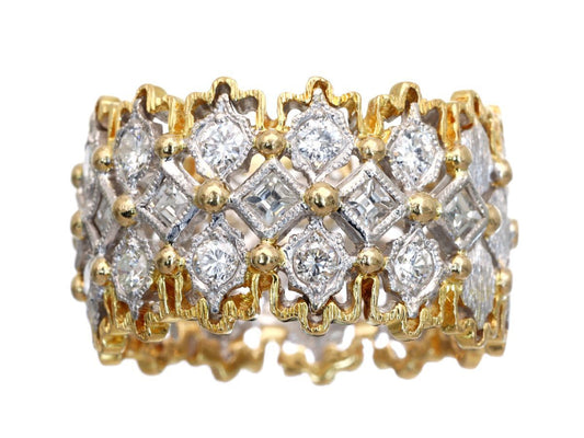 D0.77ct Pt900/K18 7.5g Ring 