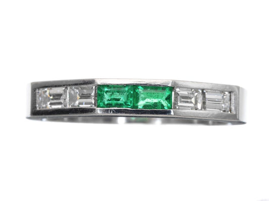 E0.16ct D0.31ct Pt900 4.6g Ring 