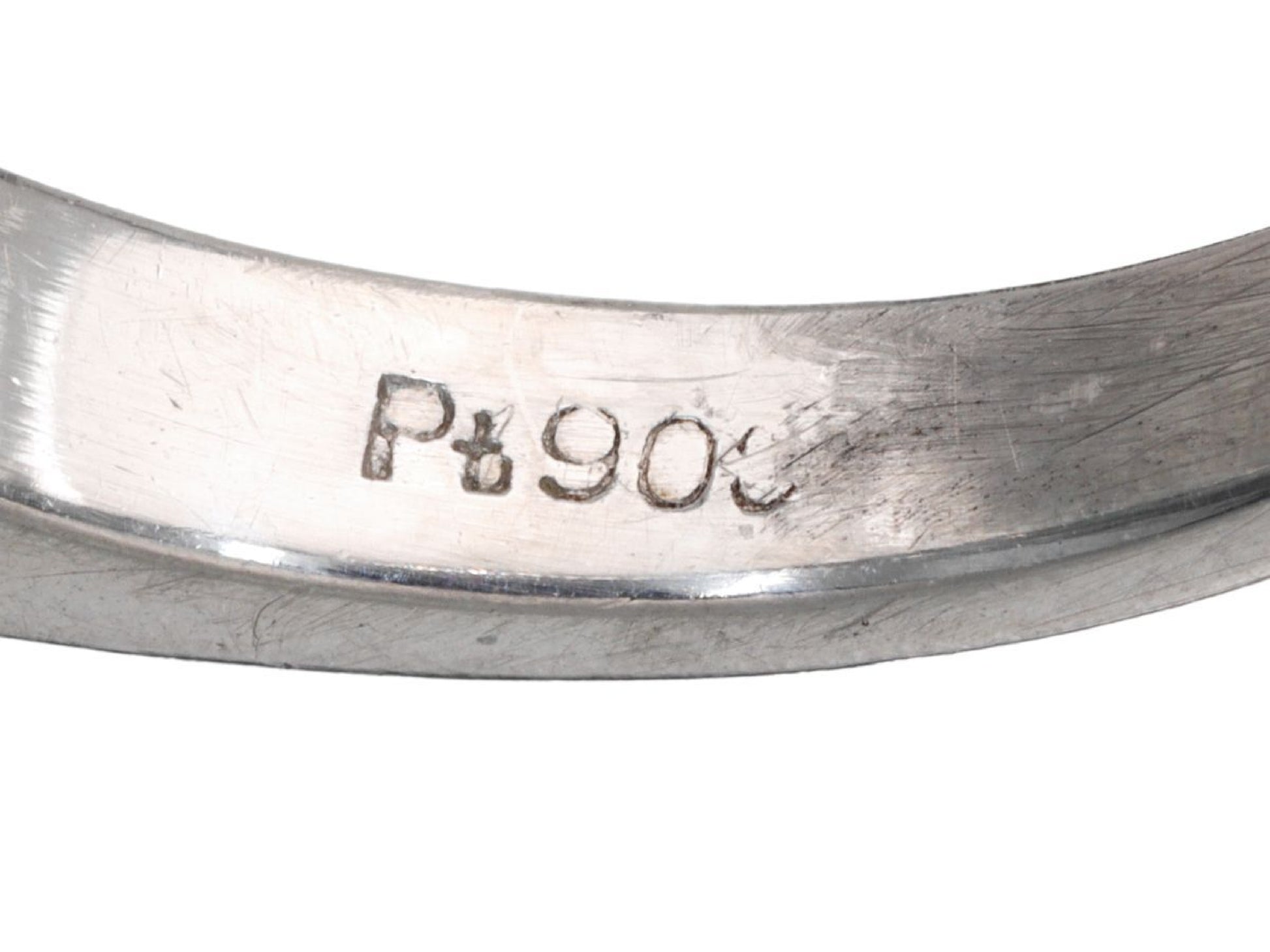 E0.16ct D0.31ct Pt900 4.6g Ring 