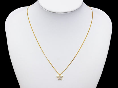 D0.32ct K18 3.7g Necklace 