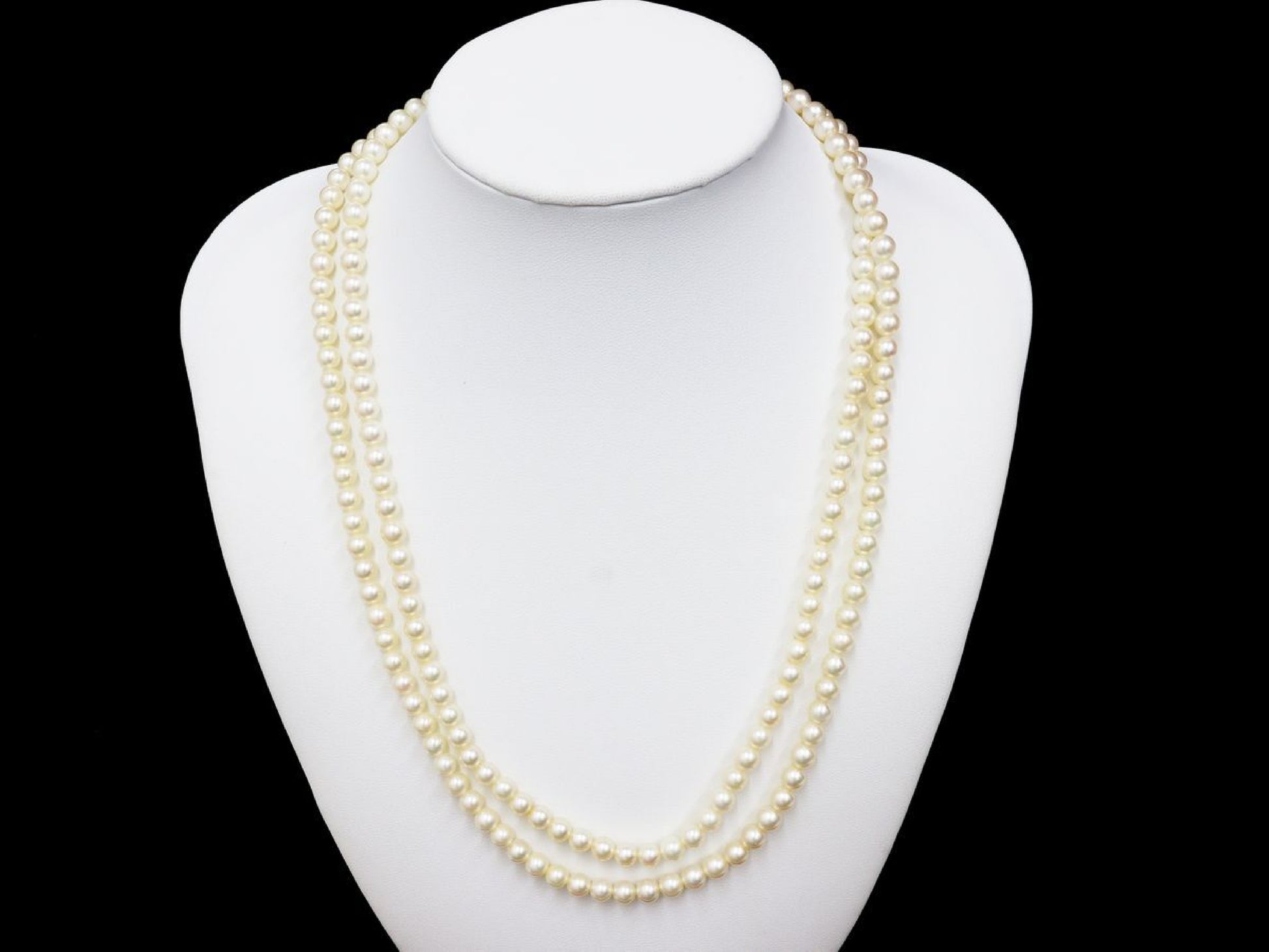 TASAKI Akoya Pearl Necklace, Diameter 5.6-5.9mm, Sterling Silver, 52.2g 