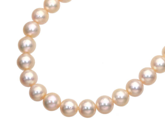 TASAKI Akoya Pearl Necklace, Diameter 7.6mm-8.0mm, Sterling Silver, 36.1g 