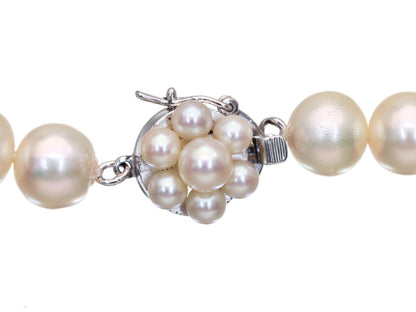 TASAKI Akoya Pearl Necklace, Diameter 7.6mm-8.0mm, Sterling Silver, 36.1g 
