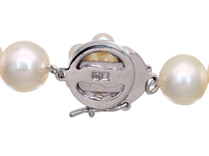 TASAKI Akoya Pearl Necklace, Diameter 7.6mm-8.0mm, Sterling Silver, 36.1g 