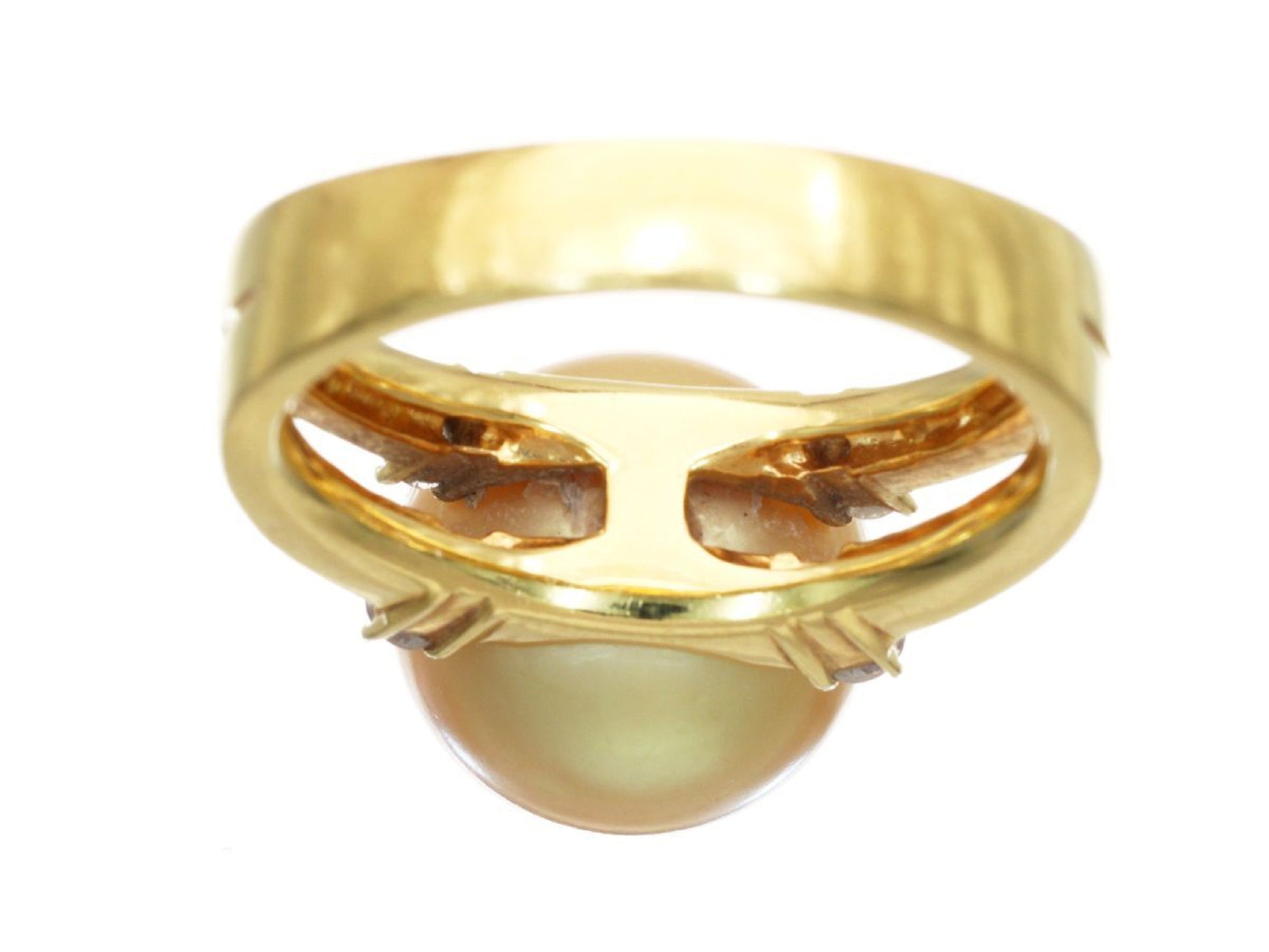 South Sea Pearl, Diameter: Approx. 12.8mm, D0.21ct, 18K Gold, 11.0g, Ring 