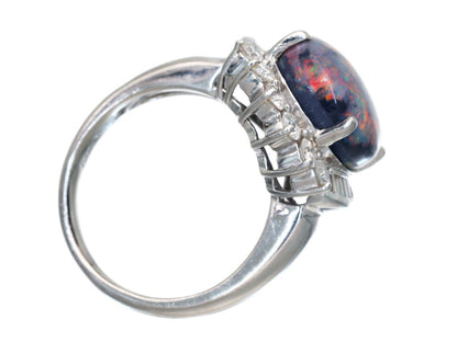 BOP 8.15ct D 0.59ct Pt900 8.5g Ring 
