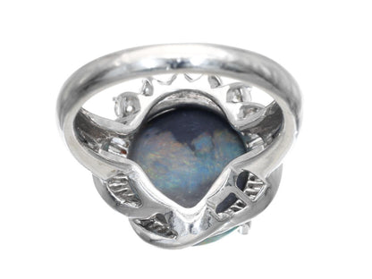 BOP 8.15ct D 0.59ct Pt900 8.5g Ring 
