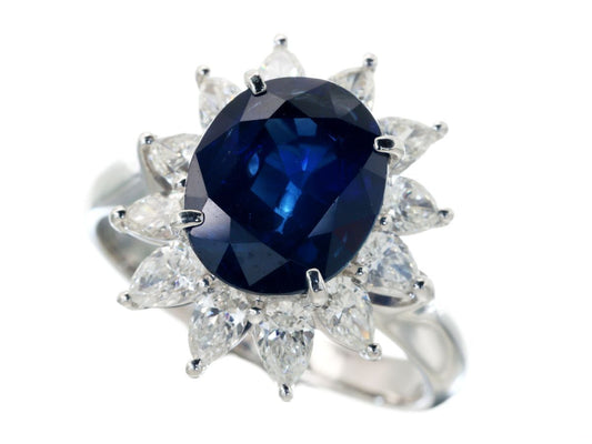 S4.20ct D1.22ct Pt900 8.5g Ring 
