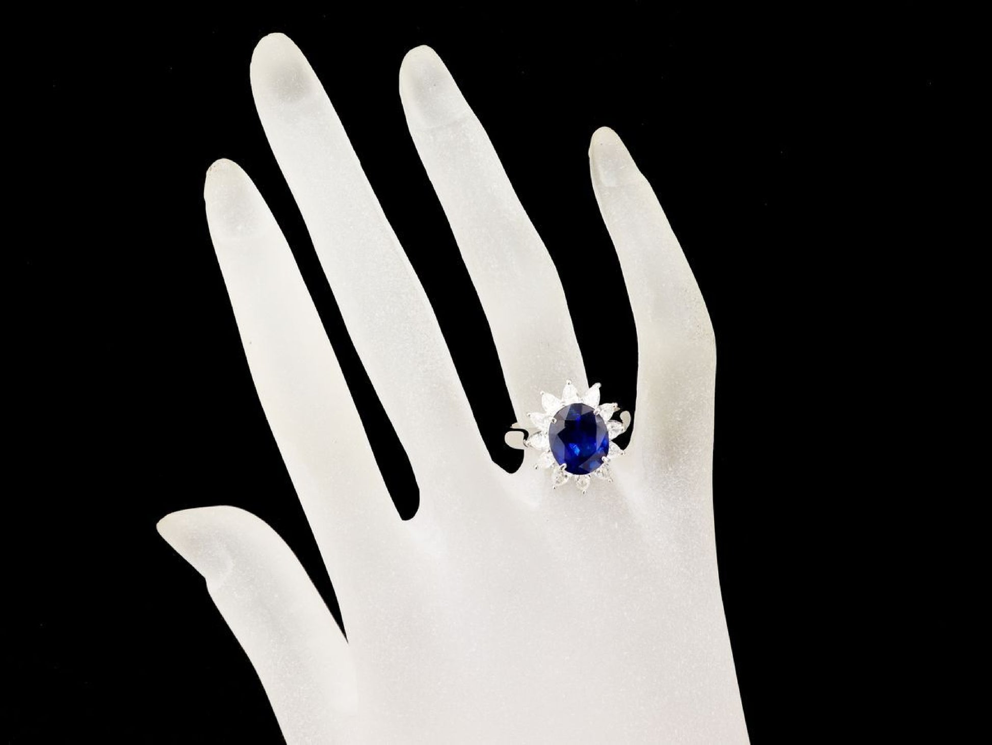S4.20ct D1.22ct Pt900 8.5g Ring 