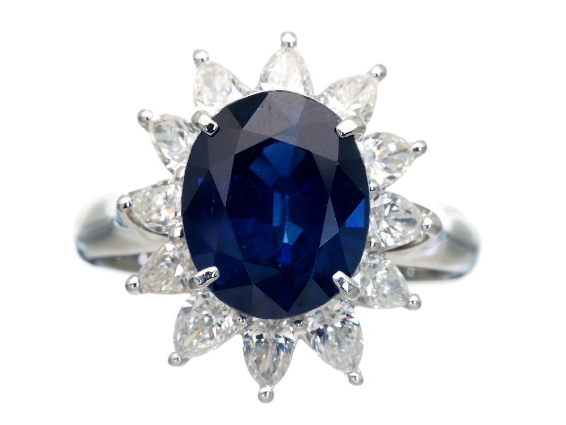 S4.20ct D1.22ct Pt900 8.5g Ring 