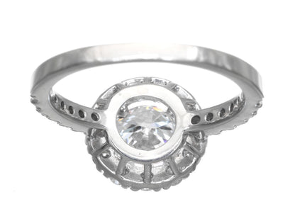 D1.050/0.54ct Pt900 4.1g Ring 