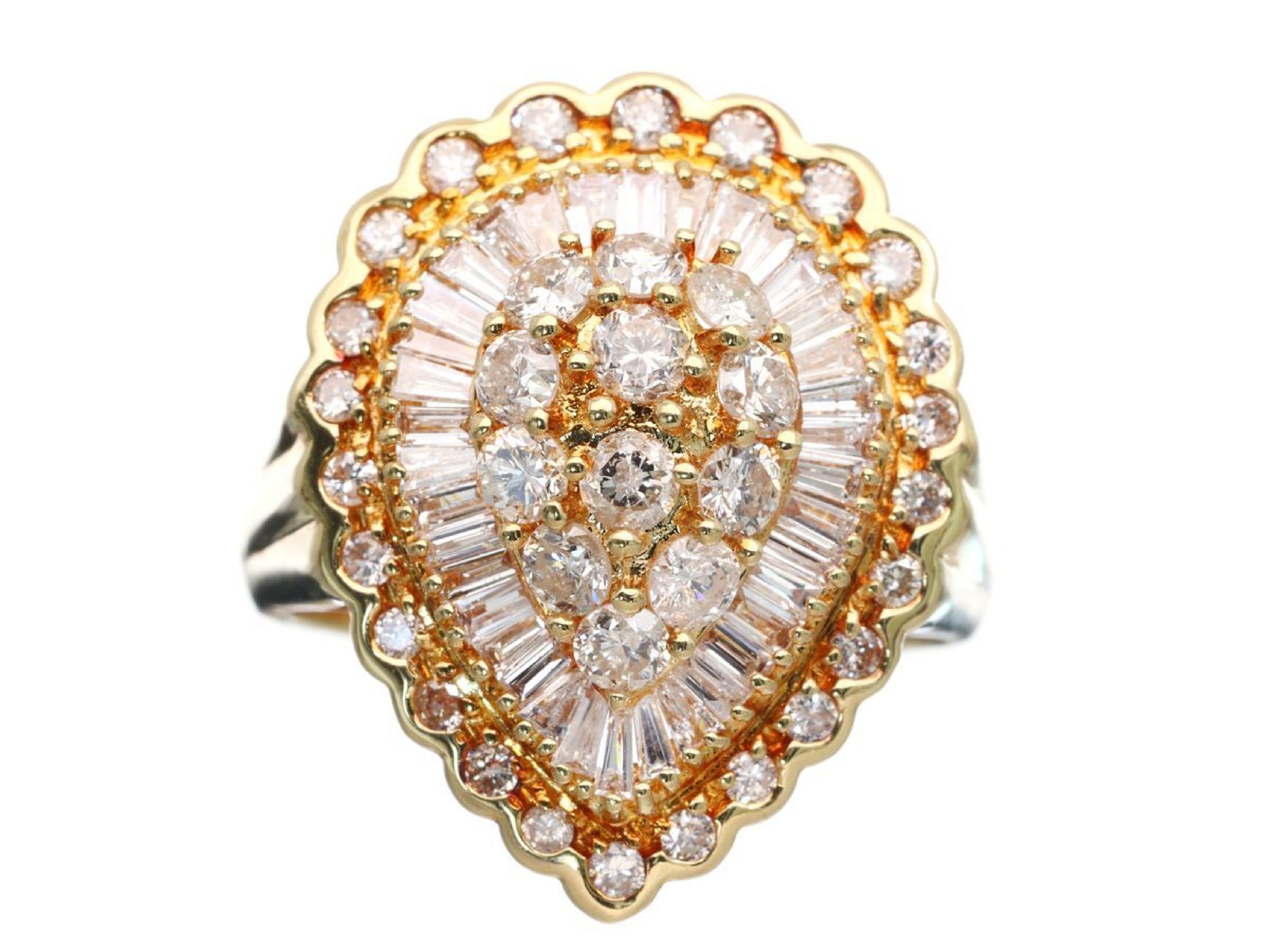 D2.00ct K18 8.1g Ring 