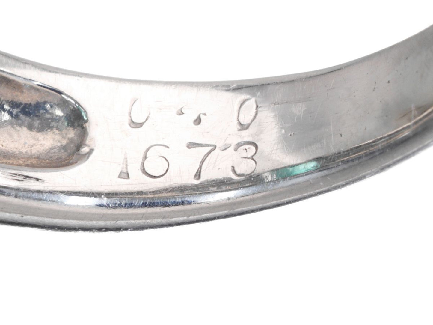 E1.673ct D0.40ct Pt900 7.1g Ring 